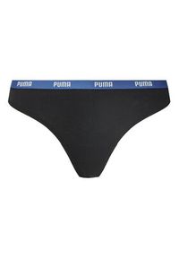 Puma Komplet 3 par stringów 907590 Czarny. Kolor: czarny. Materiał: bawełna