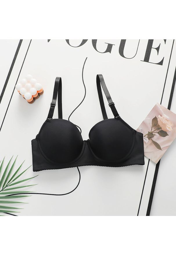 Intica - Biustonosz z usztywnieniem i regulowanymi ramiączkami na co dzień i specjalne okazje Halide. Kolor: czarny. Materiał: materiał