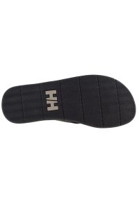 Buty Helly Hansen Seasand Leather Sandals M 11495-990 czarne. Kolor: czarny. Materiał: guma, skóra