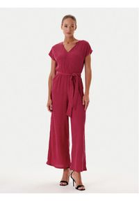 Tatuum Kombinezon Koreki 1 T2507.077 Różowy Wide Leg. Kolor: różowy. Materiał: syntetyk