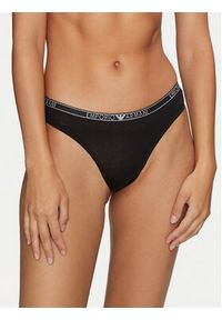 Emporio Armani Underwear Komplet 2 par stringów 163333 4F223 00020 Czarny. Kolor: czarny. Materiał: bawełna