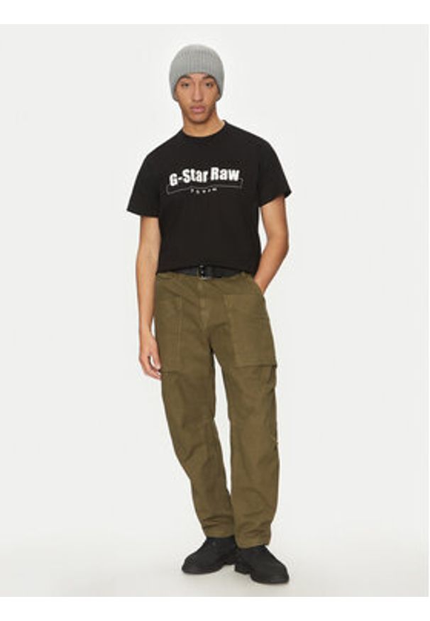 G-Star RAW - G-Star Raw T-Shirt Symbols D25970-C336 Czarny Regular Fit. Kolor: czarny. Materiał: bawełna