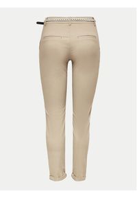 only - ONLY Spodnie materiałowe 15218519 Beżowy Regular Fit. Kolor: beżowy. Materiał: bawełna #5