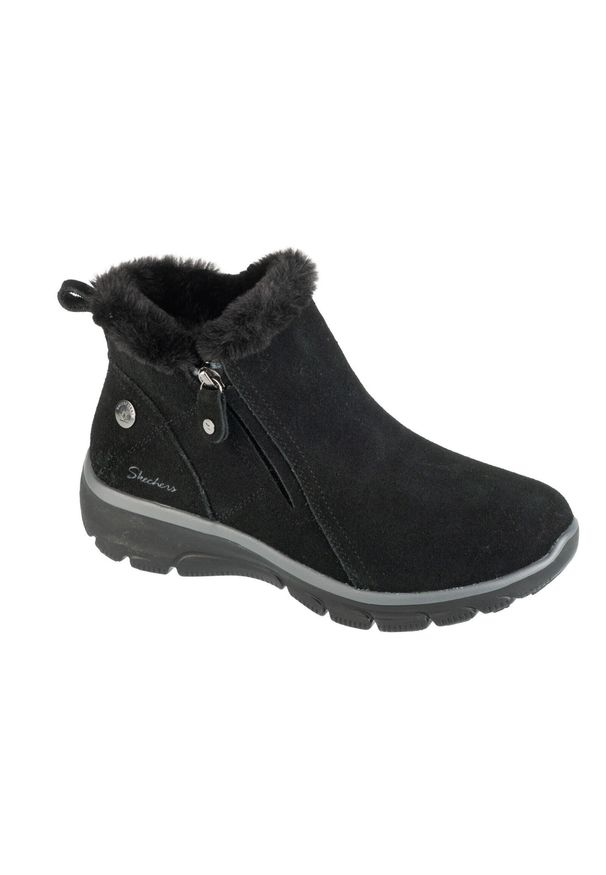 skechers - Buty zimowe damskie, Easy Going - High Zip 2. Kolor: czarny. Sezon: zima. Styl: sportowy