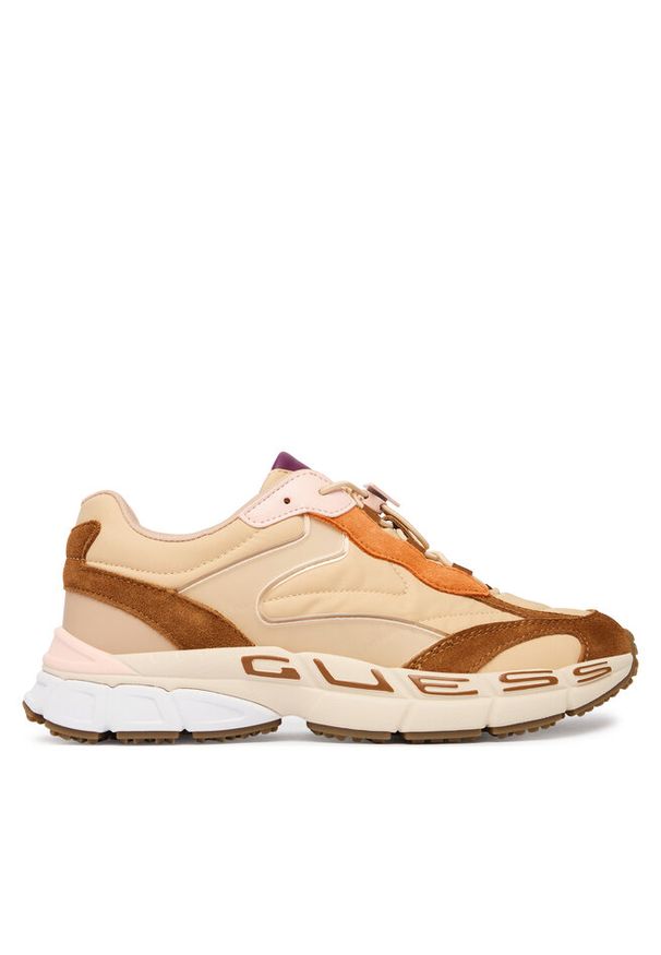 Sneakersy Guess. Kolor: beżowy