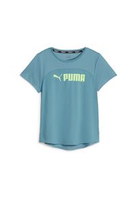 Puma - T-shirt treningowy damski PUMA Fit Logo Ultrabreathe. Kolor: niebieski. Sport: fitness