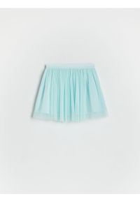 Reserved - Tiulowa spódnica - jasnoturkusowy. Kolor: turkusowy. Materiał: tiul #1