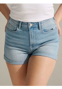 Sinsay - Szorty jeansowe - niebieski. Kolor: niebieski. Materiał: jeans