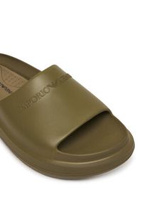 Emporio Armani Klapki EM005960 AF26000 U6253 Zielony. Kolor: zielony. Materiał: syntetyk #4