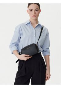 TOMMY HILFIGER - Tommy Hilfiger Torebka Th Logo Camera Bag AW0AW18115 Granatowy. Kolor: niebieski. Materiał: skórzane #1