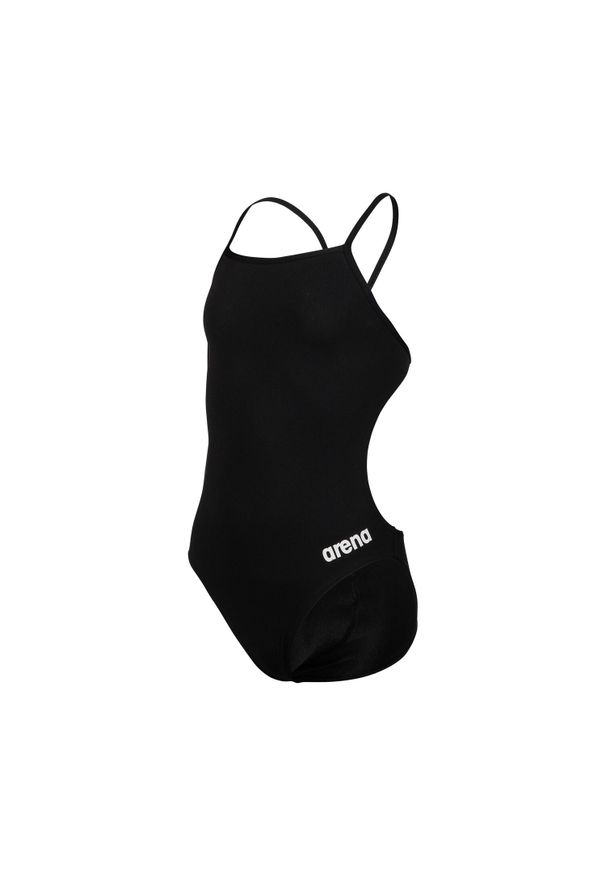 Dziewczęcy jednoczęściowy kostium kąpielowy Arena Team Challenge Solid. Kolor: wielokolorowy, biały, czarny