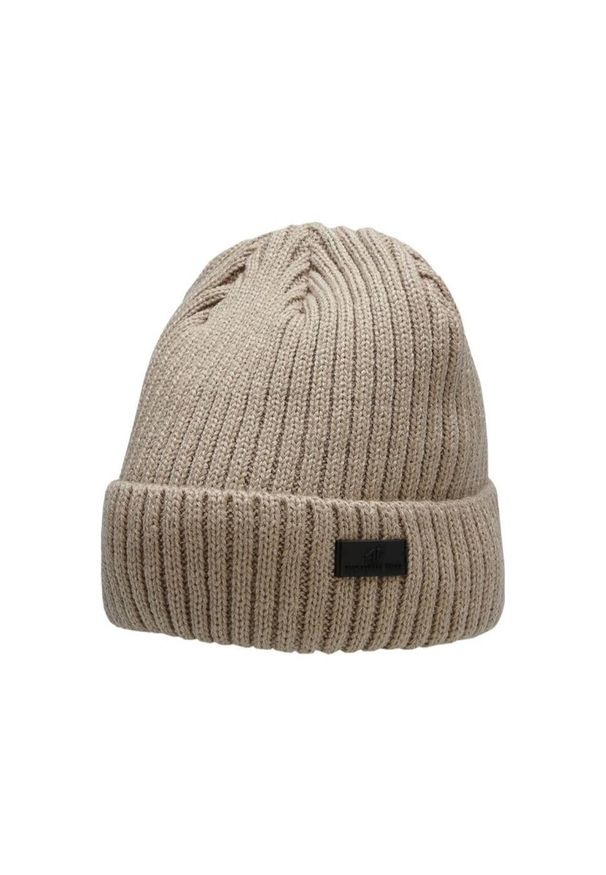 4f - H4Z22 CAM009 82S Beanie. Kolor: brązowy