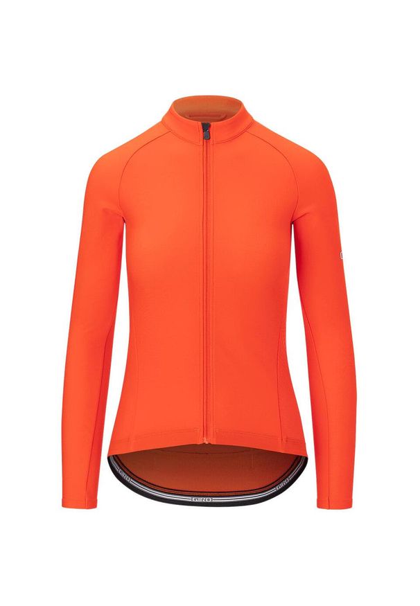 GIRO - Damski jersey z długim rękawem Giro Chrono Thermal. Kolor: pomarańczowy. Materiał: jersey. Długość rękawa: długi rękaw. Długość: długie. Sport: kolarstwo