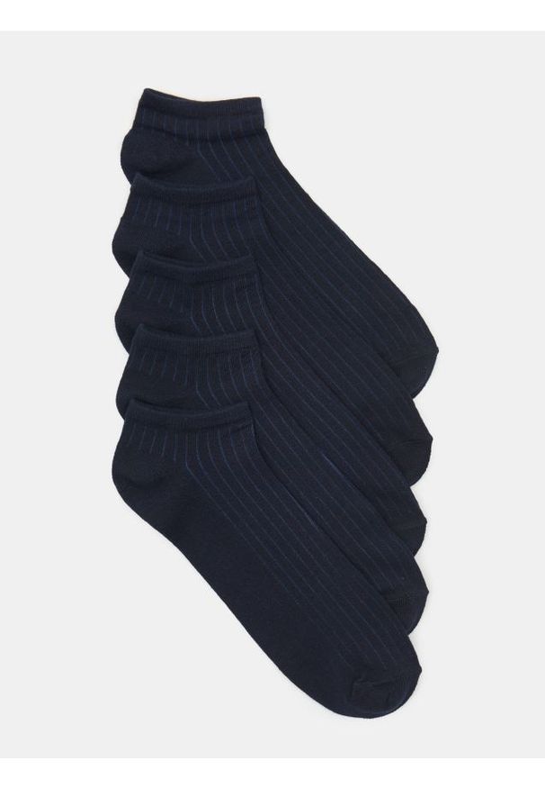 Sinsay - Bawełniane skarpetki 5 pack - granatowy. Kolor: niebieski. Materiał: bawełna