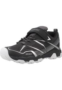Geox - Kapcie GEOX J MAGNETAR BOY B ABX Czarny. Kolor: czarny. Materiał: syntetyk, tkanina. Sport: turystyka piesza