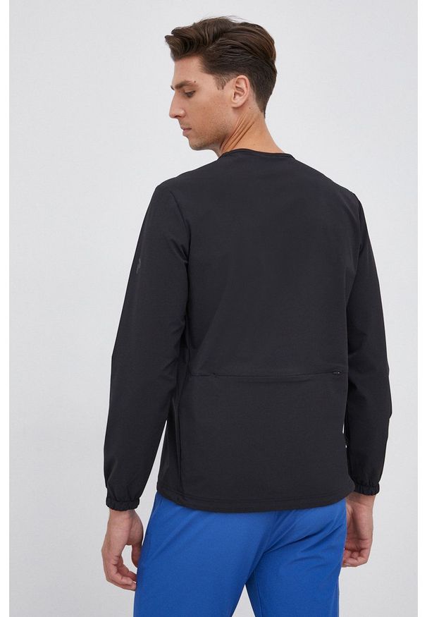 Peak Performance Bluza męska kolor czarny gładka. Okazja: na co dzień. Kolor: czarny. Materiał: materiał, tkanina. Wzór: gładki. Styl: casual