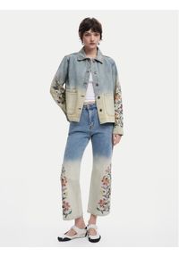 Desigual Jeansy Texas 25SWDD01 Niebieski Straight Fit. Kolor: niebieski