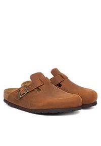 Birkenstock Klapki Boston 1028310 Brązowy. Kolor: brązowy. Materiał: skóra #5