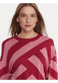 United Colors of Benetton - United Colors Of Benetton Sweter 1081E10EJ Różowy Regular Fit. Kolor: różowy. Materiał: wiskoza #3