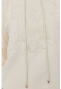 MAX&Co. bluza bawełniana damska kolor beżowy z kapturem z aplikacją. Okazja: na co dzień. Typ kołnierza: kaptur. Kolor: beżowy. Materiał: bawełna. Wzór: aplikacja. Styl: casual #4