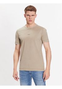 BOSS - Boss T-Shirt Tooks 50477433 Beżowy Regular Fit. Kolor: beżowy. Materiał: bawełna