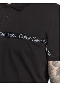 Calvin Klein Jeans Polo J30J322856 Czarny Regular Fit. Typ kołnierza: polo. Kolor: czarny. Materiał: bawełna #2