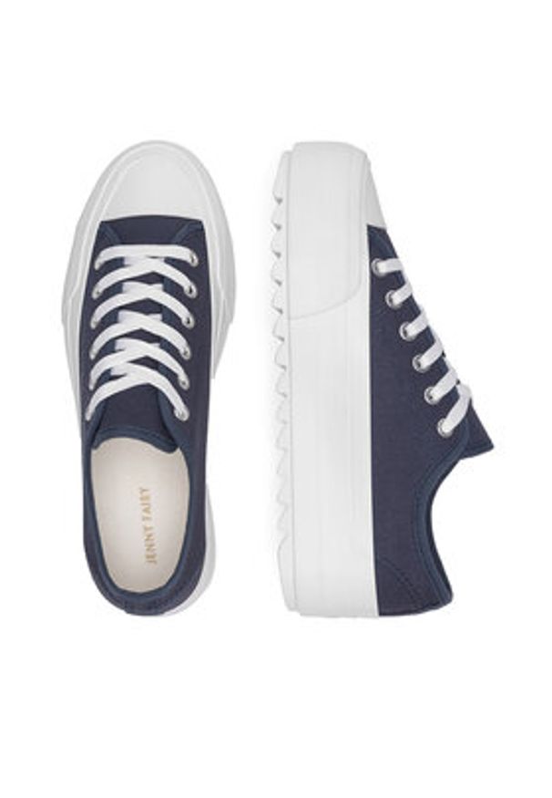 Jenny Fairy Trampki WFA2939-2 Granatowy. Kolor: niebieski. Materiał: materiał