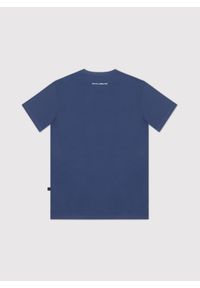 Pako Lorente - PAKO LORENTE – Bawełniany granatowy t-shirt z okrągłym dekoltem. Okazja: na co dzień. Kolor: czerwony, niebieski. Materiał: bawełna. Styl: casual #3