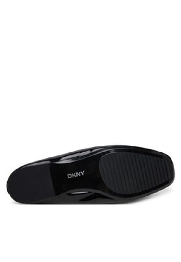 DKNY Baleriny K1525268 Czarny. Kolor: czarny. Materiał: skóra
