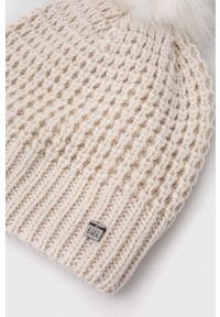 Helly Hansen czapka kolor biały z grubej dzianiny. Kolor: biały. Materiał: dzianina #3