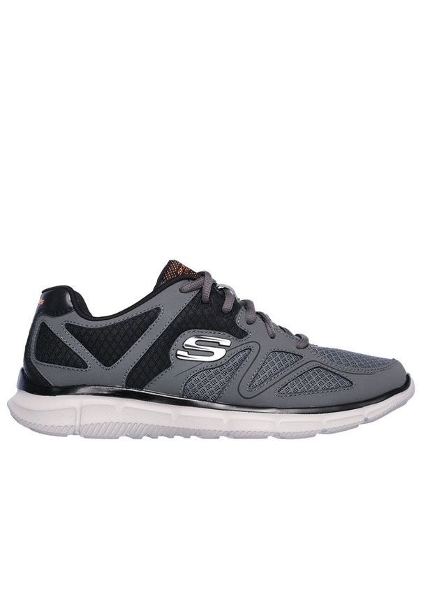skechers - Buty męskie Skechers Verse Flash Point 58350CCOR - szare. Zapięcie: sznurówki. Kolor: szary. Materiał: syntetyk, materiał, dresówka, guma, jeans. Szerokość cholewki: normalna. Model: Skechers Sport