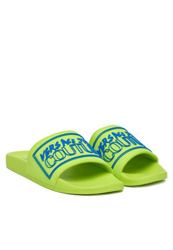 Versace Jeans Couture Klapki 78YA3SQ3 Zielony. Kolor: zielony. Materiał: syntetyk