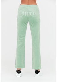 Juicy Couture - JUICY COUTURE Seledynowe spodnie dresowe Tina. Kolor: niebieski. Materiał: dresówka #6