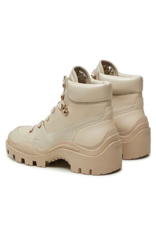 Guess Trzewiki Yia FLFYIA ELE10 Beżowy. Kolor: beżowy. Materiał: skóra