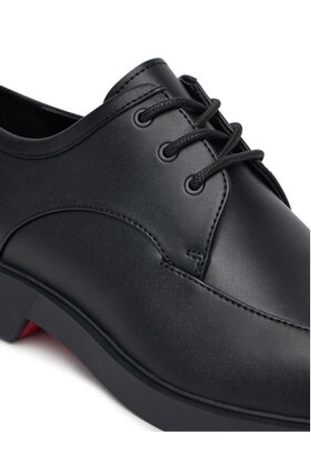 Hugo - HUGO Półbuty Iker 50541821 Czarny. Kolor: czarny. Materiał: skóra