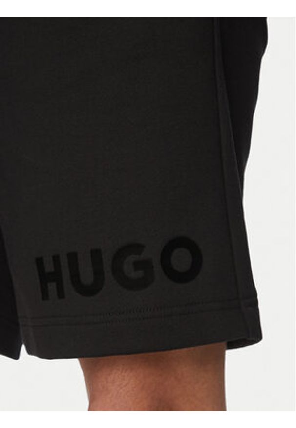 Hugo - HUGO Szorty sportowe Dinkoe 50535260 Czarny Relaxed Fit. Kolor: czarny. Materiał: bawełna. Styl: sportowy