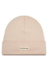 Calvin Klein Jeans Czapka Inst Patch Beanie K60K612322 Różowy. Kolor: różowy. Materiał: materiał