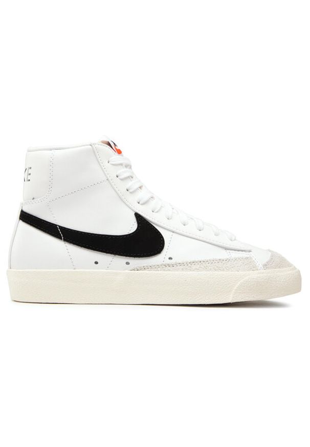 Nike Sneakersy Blazer Mid '77 CZ1055 100 Biały. Kolor: biały. Materiał: skóra