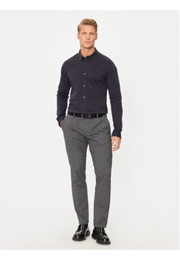 Only & Sons Koszula Robin 22031023 Granatowy Slim Fit. Kolor: niebieski. Materiał: bawełna