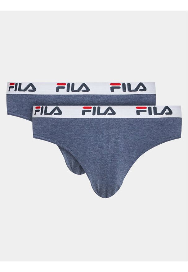 Fila Komplet 2 par slipów FU5015/2 Niebieski. Kolor: niebieski. Materiał: bawełna