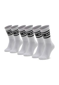 DKNY Zestaw 3 par wysokich skarpet męskich Reed S5_6320_DKY Biały. Kolor: biały. Materiał: materiał #1