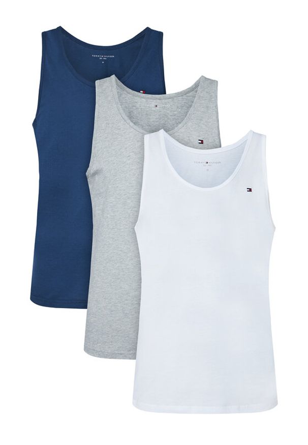 TOMMY HILFIGER - Tommy Hilfiger Komplet tank topów UM0UM03867 Kolorowy Slim Fit. Materiał: bawełna. Wzór: kolorowy