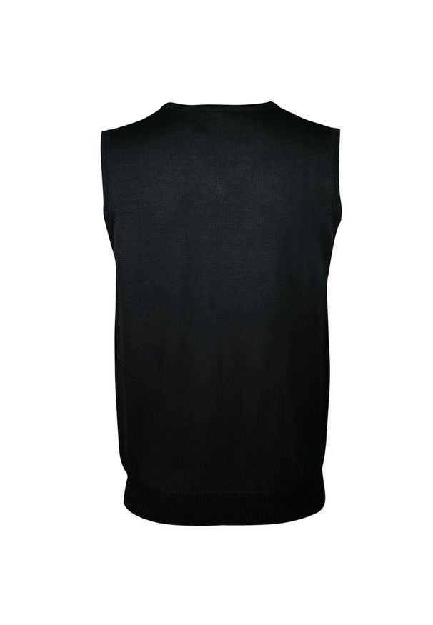 SOL'S - Dzianinowa Kamizelka Bez Rękawów Dla Dorosłych Panów Unisex. Kolor: czarny. Materiał: dzianina. Długość rękawa: bez rękawów