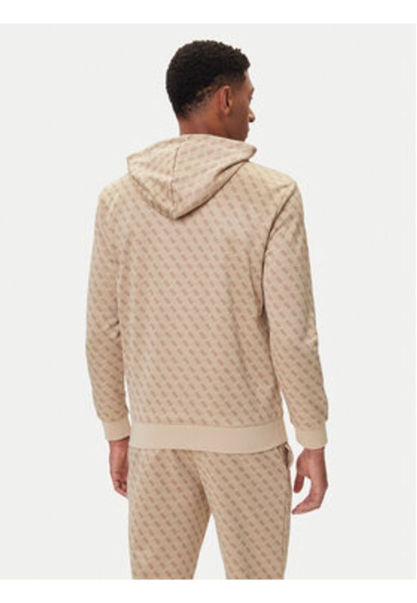 Guess Bluza Z4BQ30 K7122 Beżowy Regular Fit. Kolor: beżowy. Materiał: bawełna