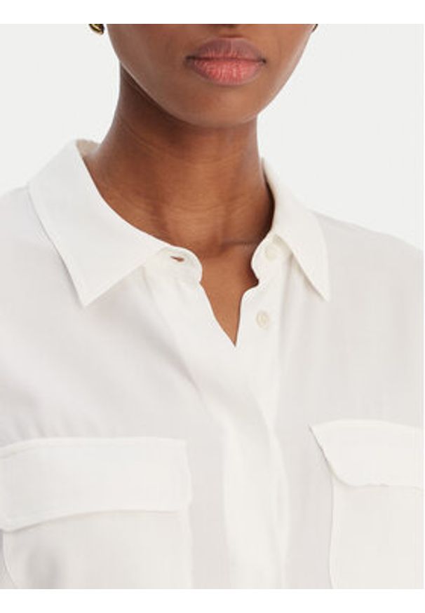 Marella Koszula Febe 2613111051 Biały Regular Fit. Kolor: biały. Materiał: acetat