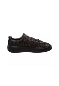 Buty do chodzenia damskie Puma Basket Platform VR Wmns. Zapięcie: sznurówki. Kolor: wielokolorowy, czarny, brązowy. Materiał: tkanina, materiał, skóra, syntetyk. Szerokość cholewki: normalna. Obcas: na platformie. Sport: turystyka piesza