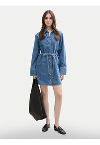 Tom Tailor Denim Sukienka jeansowa 1045461 Niebieski Regular Fit. Kolor: niebieski. Materiał: bawełna #3
