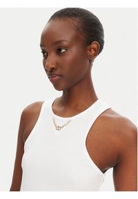 TwinSet - TWINSET Top 251TT2400 Biały Slim Fit. Kolor: biały. Materiał: bawełna #4