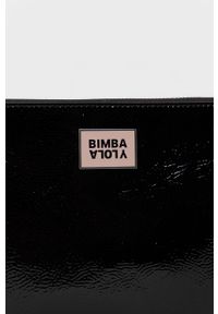 Bimba y Lola - BIMBA Y LOLA - Kosmetyczka. Kolor: czarny. Materiał: poliester, materiał, skóra. Wzór: gładki #2