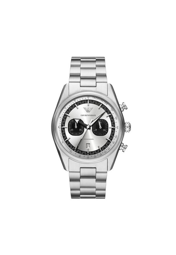 Zegarek Emporio Armani. Kolor: srebrny